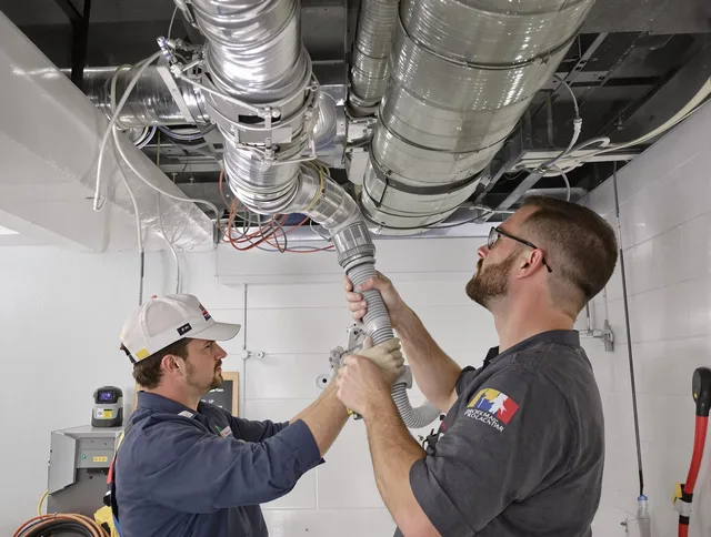 Bellingham Air Duct Cleaning technician performing thorough AC duct cleaning in Bellingham
