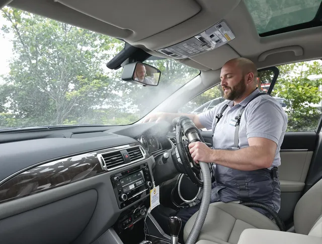 Bellingham Air Duct Cleaning specialist performing professional car duct cleaning in Bellingham