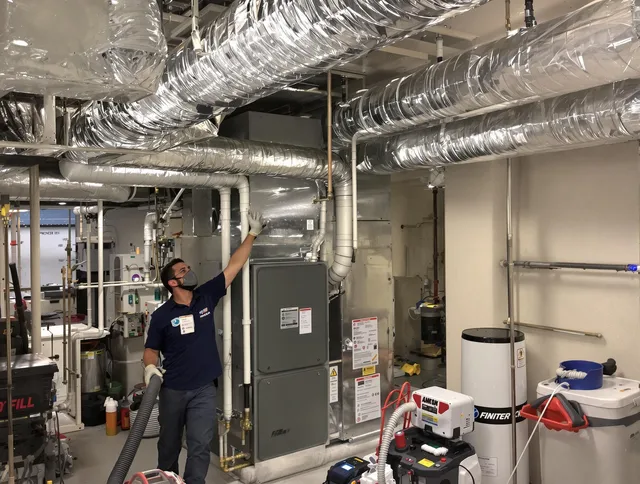 Bellingham Air Duct Cleaning specialist performing thorough furnace duct cleaning in a Bellingham residence