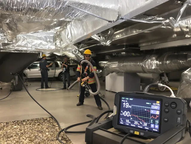 Professional negative pressure duct cleaning by Bellingham Air Duct Cleaning in Bellingham