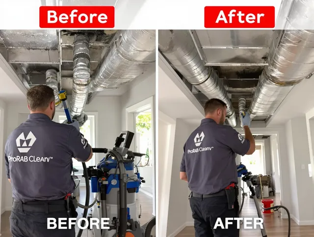 Bellingham Air Duct Cleaning expert performing thorough residential duct cleaning in a Bellingham home